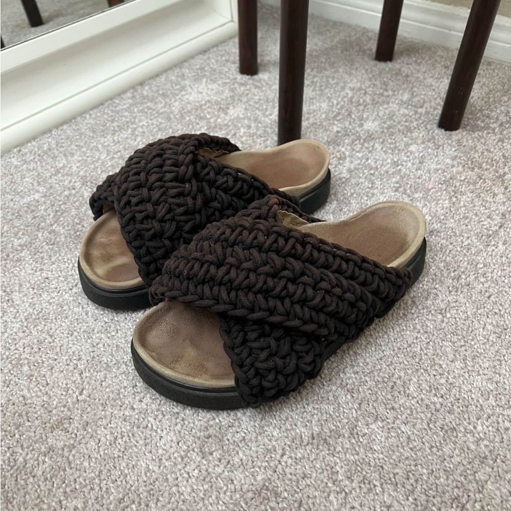Inuikii Woven Slide Sandals Size 7
